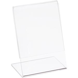 Azar Displays 112739 2.5" W x 3.5" H Vertical L-Shaped Sign Holder -10pk