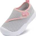 LeIsfIt Toddler Shoes Girls Boys Wide Barefoot Shoes Kids Breathable Sneakers Lightweight Tennis Athletic Walking Sneakers Slip On