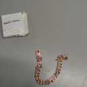 LEIFIDE Dog Chain Collar Diamond Link Puppy Collar 12 mm Wide Dog Necklace Metal Cat Chain Pet Crystal Necklace Jewelry Accessories for Small Medium Large Pet(8 Inch,Rose Gold, Pink)