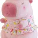 Cute Capybara Plush, 10 Inch Capybara Stuffed Animal Kawaii Capybara Doll Pillow Gifts for Boys Girls