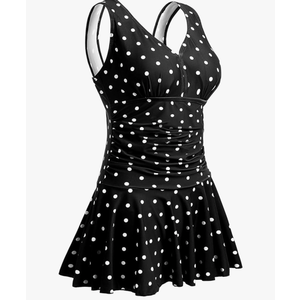 MiYang Women's Plus-Size Flower Printing Shaping Body One Piece Swim Dresses Swimsuit 2XL
