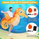 Spinosaurus Inflatable Seahorse Costume Adult,Funny Halloween Costume Men/Women,Blow Up Costumes for Party Cosplay