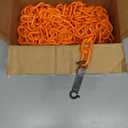 Mr. Chain Plastic Barrier Chain, Safety Orange, 1.5-Inch Link Diameter, 25-Foot Length (30012-25)