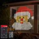 Smart Curtain Lights Plug in, 400 LED Curtain Fairy Lights 6.6Ft x 6.6Ft with App & Remote, Music Sync Programmable Window Hanging Light Dynamic DIY for Indoor Outdoor Backdrop Wall Decor