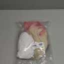 Short Curly Blonde Pink Blue Wave Wig Women's Side Part Costume Wigs Synthetic Hair for Halloween Party