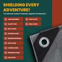 Large Waterproof Tarp - Heavy Duty 20 Mil Thick Poly Tarpaulin Ideal for Canopy Tents, Boats, RV or Pool Covers - Multipurpose Protective Tarps with Grommets for Indoor and Outdoor Use | 20' x 30'