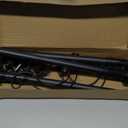 Adjustable Over-The-Door Garland Hanger, Heavy Duty Wreath Hanger for Front Door, No Nails or Screws Damage-Free, Fits Standard Door Frame Depths 34-42 Inch, Black