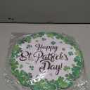 50Pcs Happy St. Patrick's Day Paper Placemats,13.4 Inch Lucky Shamrock Disposable Place Mats Green Clover Spring Table Mats for Spring Irish Holiday Kitchen Dining Decoration