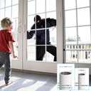 BsBsBest Sliding Door Security Bar 16.5" to 51" Sliding Door Lock 2 Pack Heavy Duty Sliding Glass Patio Door Window Security Bar Inside Childproof Adjustable Interior Extra Long White