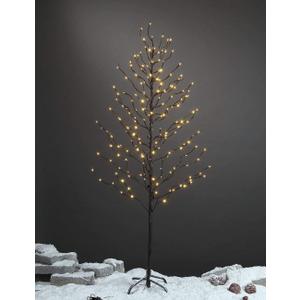 LIGHTSHARE 5FT 200L Lighted Star Light Tree,Warm White, Brown Branch Decoration Light,Home/Festival/Party/Christmas,Indoor and Outdoor Use