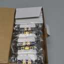 BESTTEN 10 Pack Double Light Switch, On/Off Rocker Dual Wall Switch, 15A 120V, Single Pole Combination Interrupter, Screwless Wallplate Included, UL Listed, White