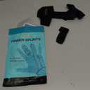 Abaadlw Trigger Finger Splint 2 Pcs, Adjustable Index Finger Splint, Finger Splint Middle Finger, Ring Finger Splint, Pinky Finger Splint,Hand Brace (Black-B1-2), Medium