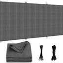 Sun Shade Cloth 10x15 FT, UV Block Outdoor Patio Shade Cover, Permeable and Tear Fade Resistant Rectangle Sunshade Fabric for Backyard, Porch, Pergola, Yard, Deck, Garden, Gray