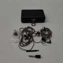 BASN Bmaster5 in Ear Monitors, 1DLC Diaphragm+4BA 5 Drivers Drummers Headphones with Silver-Plated OFC Cable, Noise Isolation IEM Earbuds for Musicians (Midnight Black)