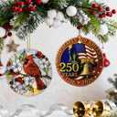 2 x Red Cardinal Ornament | Christmas Ornaments, Christmas Decorations, Hanging Ornaments for Tree, Red Bird Decor Gift | Cardinal Memorial Gifts, Bird Lover Gifts | Gift Exchange Ideas