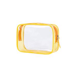 Citrus Bay Clear Travel Case. Orange
