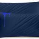 Utopia Bedding Waterproof Pillow Protectors Zippered Body Size (2 Pack, Navy Blue), Zippered Pillowcases, Bed Bug Proof Pillow Encasement Covers 20 x 54 Inches