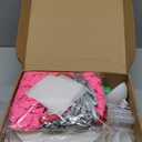 Soulchen Princess Birthday Party Decorations Pink Princess Cardboard Castle Balloon Column Stand Kit Includes 310 Pcs Balloons 2 Set Roof and Flag Bulk for Baby Shower Party Wedding Decoration