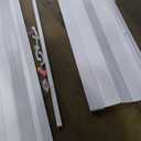 DIYHD 72X80in Double Accordion Door, White Double Layer PVC Folding Door for Closet & Doorway, No Floor Track, Space-Saving Closet Doors, Includes Mounting Hardware,Handle,Latch, Middle Closure