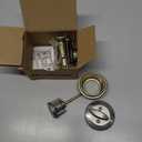 Kwikset 660 Deadbolt Lock, Satin Nickel Round Exterior Keyed Front Entry Door, Single Cylinder Dead Bolt, with Microban Protection