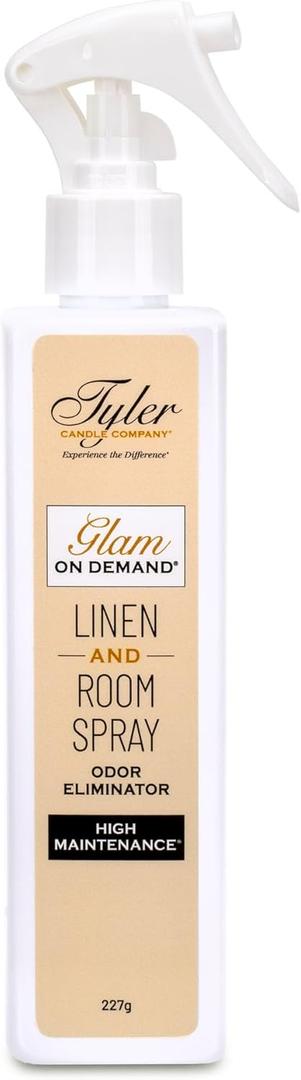 Tyler Candle Company - Spray On Demand - HIgh Maintenance Fragrance - 227g / 8oz, Clear (8 Ounce (Pack of 1))
