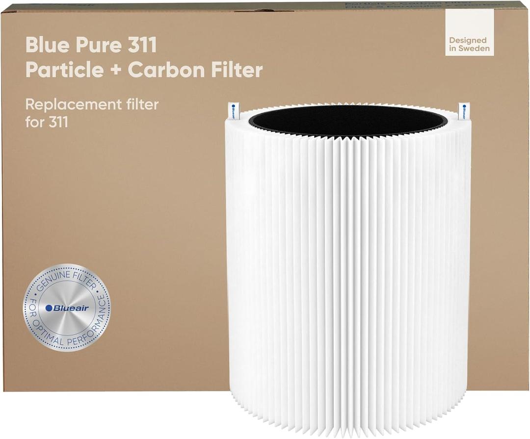 BLUEAIR Blue Pure 311 Genuine Replacement Filter, Particle and Activated Carbon, fits Blue Pure 311 Air Purifier (Non-Auto)