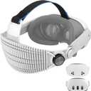 APEXINNO A3 Ultra-Light Head Strap for Meta Quest 3/Quest 3S Accessories,3.17oz Adjustable Comfort Strap,Reduces Head Pressure and Suitable for Lying-Down VR Use