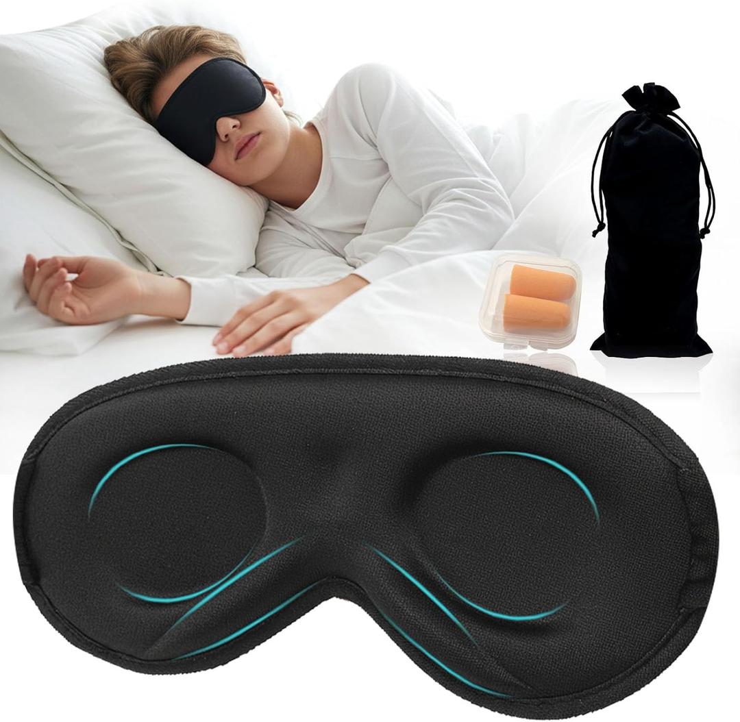 3D Sleep Mask for Kids & Teens (8-18 Years), Side Sleepers, Zero Pressure & Blackout Eye Cover - Soft Breathable, Adjustable for Travel, Night Use & Deep Sleep 3D Sleep Mask for Kids & Teens (8-18 Years), Side Sleepers, Zero Pressure & Blackout Eye Cover - Soft Breathable, Adjustable for Travel, Night Use & Deep Sleep
