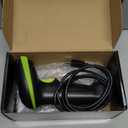 Tera Barcode Scanner Wireless Versatile 2-in-1 (2.4Ghz Wireless+USB 2.0 Wired) with Battery Level Indicator 328 Feet Transmission Distance Rechargeable 1D Laser Bar Code Reader USB Handheld (Green)
