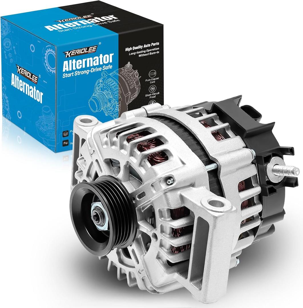 22762984 OEM Alternator Replacement for Chevy Cobalt 2.2L 08-10/Chevy Malibu 2.4L 08-12/Saturn Aura 2.4L 08-09/Saturn Vue 2.4L 08-10/Pontiac G5 2.2L 08-10 Auto Alternator, 125A 12V 5-Groove Pulley