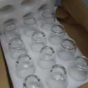 QAPPDA 7 Ounce Juice Glasses,Stackable Drinking Glass Set of 12,Clear Water Glasses Durable Homemade Beverage Tumbler for Soda,Mixed Drinks,Milk,Daily Use