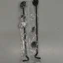 2PCS 12 Inch Stainless Steel Barn Door Hook and Eye Latch Black, Long Privacy Cabin Door Swivel Window Hook, Heavy Duty Gate Latch Holder Easy Lock- for Sliding Door, Garage, Shed, Window