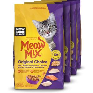 Meow Mix Original Choice Dry Cat Food, 3.15 Pound (Pack of 4) (EXP 10/31/27)