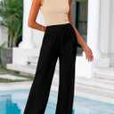 PRETTYGARDEN Women's Summer 2 Piece Loungewear Set Cropped Tank Top Wide Leg Sweatpants Tracksuit Casual Outfits (S)
