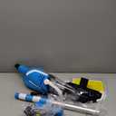 Pool Vacuum for Above Ground Pool with a Telescopic Pole, Rechargeable Cordless Pool Cleaner with 1.5H Fast Charge, 80Mins Runtime, Handheld Pool Vacuum for Above & In-Ground Pools, Spas, Hot Tubs