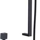 Brass Shower Slide Bar Matte Black Hand Shower Head with Slide Bar and Hose, Wall Mount Handheld Shower Wand Holder, Height Adjustable Sliding Bar, Pt003