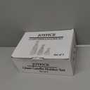 Vertical Stripe Candlestick Holders Set of 3, Premium Glass Candle Holders for Candlesticks and Taper Candles, Vintage Candle Holder Decor for Table Centerpiece, Pink 