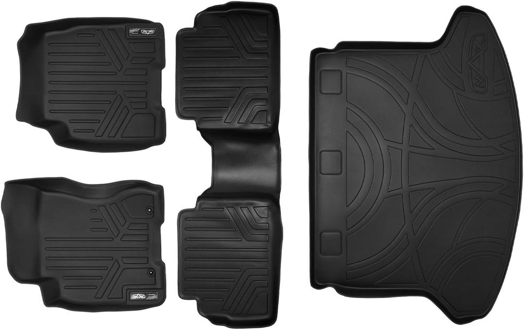 MAXLINER Floor Mats 2 Rows and Cargo Liner Set for 2008-2013 Nissan Rogue