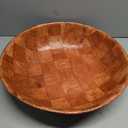 Winco WWB-10 Wooden Woven Salad Bowl, 10-Inch, Brown