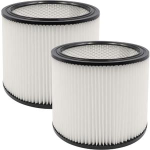 2 Pack Replacement Cartridge Filter Fit for shopvac 90304, 90350, 90333,903-04-00, 9030400,5 Gallon Up Wet/Dry Vacuum Cleaners