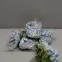 Tigeen 12 Bundles Peonies Artificial Flowers Faux Roses Silk Flowers Hydrangea Artificial Bouquet for Wedding Table Centerpiece Floral Vase Home Office Bridal Decor (Blue)