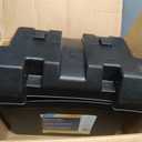 Camco Heavy Duty Battery Box with Straps and Hardware - Group 24 |Safely Stores RV, Automotive, and Marine Batteries |Durable Anti-Corrosion Material | Measures 7-1/4" x 10-3/4" x 8"