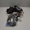 LED Fog Lights with 3 Colors DRL for Toyota Rav4 2019-2025, White LED Daytime Running light, Amber Turn Signal,Blue Lights for Nights, Fog Lamp Assembly kit with Bezel,Include Wiring Harness