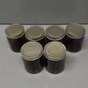 6 Pack 8Oz Glass Jars with Lids, Amber Glass Jars with Lids, Small Glass Jars for Canning, Food Storage, Spices, Liquids, Herbs, Homemade Cosmetics, Leak Proof & Dishwasher Safe Candles Jars