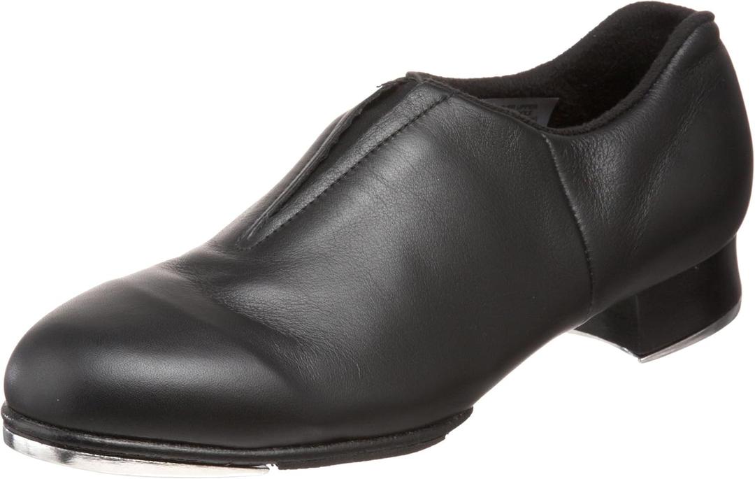 Bloch Dance Women's Tap-Flex Leather Slip On Tap Shoe (9, Black)
