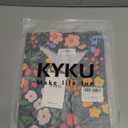 KYKU Women's Tank Top Summer Sleeveless T Shirt Casual V Neck Curved Hem Blouses Size S