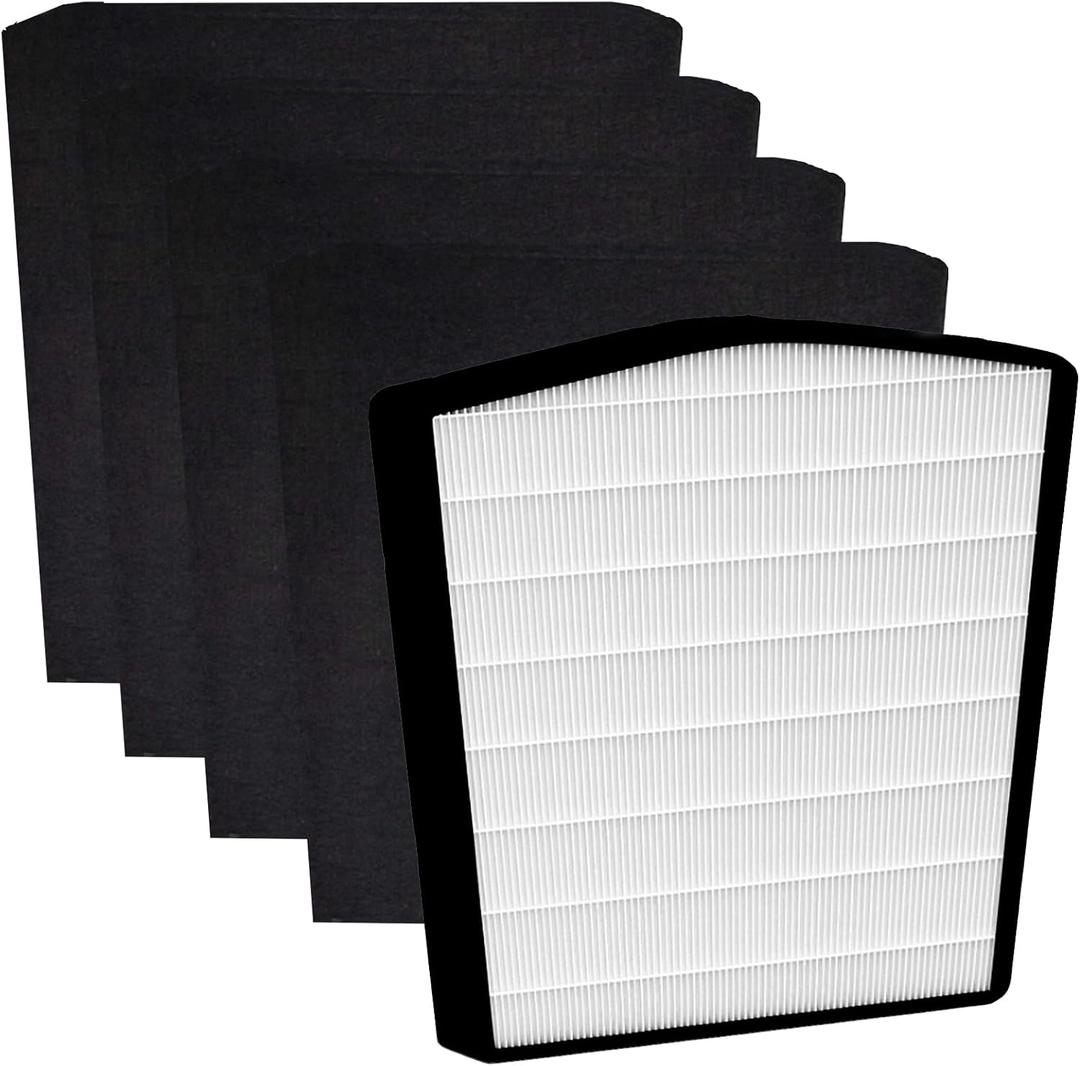 LP-HF550P Filter LP550TH LP550THP LP560 Air Purifier with 1 Pack Ture HEPA and 4 Packs LP-PF1500 Pre-Filter - Used for Multi-Room Whole House to Capture Dust