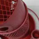 Squirrel Proof Bird Feeders for Outdoors Hanging, Weight Activated Metal Mesh Tube Squirrel Proof Wild Bird Feeders for Outside Cardinals Finches Blue Jay, Large Capacity, 4 Perches & Ports, Red