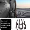 Car Accessories Car Interior Accessories Middle Row Door Handle Decoration Cover Trim Compatible with Toyota Sienna 2021 2022 2023 2024 2025 2026 (Peach Wood Style) 4PCS ABS