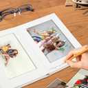 Vienrose Premium Small Photo Album 4x6 for 20 Pictures, Linen Cover Photo Book with Writing Space for Captions and Memories, Ideal for Wedding, Baby Books, Travel and Keepsake Gifts, Blue